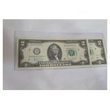 2 - 2017A Uncirculated U.S. $2 Consecutive Star Notes