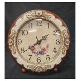 Vintage Wooden Table Clock, Non-Ticking European Style Desk Clock
Retro Beside Mantle Desk Clock Battery Operated Silent Quartz Movement for Bedroom Living Room Indoor Decor