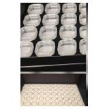 50 White New Gem Jars Display Case Gemstone Storage Container Organizer and a Diamond Gemstone Display Box Gemstone Suspension Box Set 38 x 38 x 17mm Plastic Clear Transparent Color