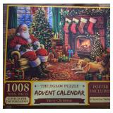 1008 Total Pieces 42 Pieces Per Day For 24 Days Advent Calender Merry Christmas 27.5" x 19.7"