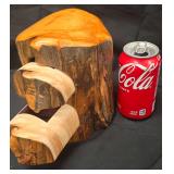 Handcrafted Rustic Wood Log Jewelry or Trinket Box Carved Directly out of the Wood Grain.