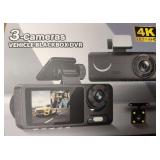 3-Camera Vehicle Black Box DVR 3 Channel Recorder (Open Box)