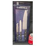 Henckels Dynamic Ever Edge 3-Piece Starter Knife Set, Which Includes a Paring Knife, a Utility/Serrated Knife, and a Chef