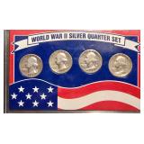 World War II Silver Quarter Set