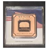100g .9999 Fine Geiger Original Premium Copper. Limited Edition of 5,000.
