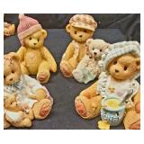 Set of 4 Vintage Cherished Teddies. Each One is Named and Numbered. Kara, Bailey & Friend, Dr. Darlene Makebetter, Anne