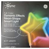 Cync GE Dynamic Effects Smart LED Shapeable Light, Color Changing
2.4GHz Wi-Fi Enabled Light, Compatible with Alexa and Google Home, 10ft + Power Supply, Full Color