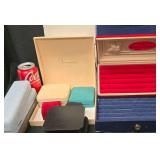 Assortment of 12 Various Size Jewelry Presentation Boxes.
