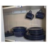 FIESTA USA HLC BOLS, PLATES, AND MUGS ON SHELF MARKED 1194