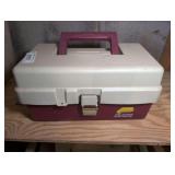 PLANO TACKLE BOX FILLED WITH MAKEUP AND ACCESSORIES