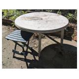 LIGHTWEIGHT OUTDOOR PATIO TABLE AND FOLDING CAMP TABLE