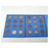 LIBERTY STANDING SILVER HALF DOLLAR COIN COLLECTION, INCLUDES VINTAGE COLLECTOR BOOK