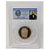 2009- S JOHN TYLER DOLLAR COIN, PCGS GRADED PR69DCAM