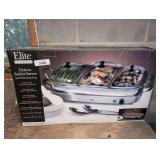 MAXI-MATIC ELITE PLATINUM DELUXE BUFFET SERVER AND WARMING TRAY IN ORIGINAL BOX