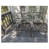 SIX MATCHING LIGHTWEIGHT ALUMINUM DECK CHAIRS