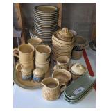 LARGE GROUP OF PFALTZGRAFF STONEWARE CHINA, APPEARS TO BE FIVE PATTERNS