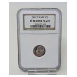 2007- S SILVER DIME COIN, NGC GRADED PF70 ULTRA CAMEO