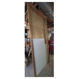 PREHUNG INTERIOR DOOR AND PEGBOARD