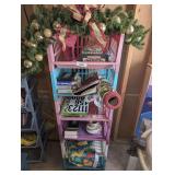 STACKING STORAGE SHELVES AND CONTENTS