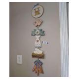 FOLK ART WALL DECORATIONS INCLUDING HONEY AND COOKING AND CLEANING MAKES YOU UGLY