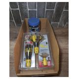 BULB CHANGER IN ORIGINAL PACKAGE AND EPDM RUBBER TARP STRAPS