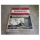 VINTAGE BILLIONAIRE AND MONOPOLY BOARD GAMES