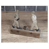 ANTIQUE SPRING-LOADED BOXING TOY - DINE