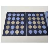BENJAMIN FRANKLIN SILVER HALF DOLLAR COIN COLLECTION, INCLUDES VINTAGE COLLECTOR BOOK