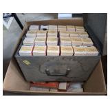 GIANT BOX FILLED WITH SLIDE FILM TRAYS AND OLD SLIDES FROM EUROPE