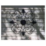 ORNATE METAL WALL ACCENT