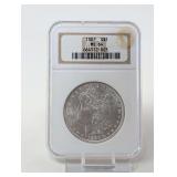 1887 MORGAN SILVER DOLLAR COIN, NGC GRADED MS64