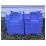 PAIR OF AQUA-TAINER JUGS, 22 LITERS (APPROXIMATELY 5.5 GALLONS) EACH