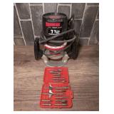 CRAFTSMAN 1.5 HORSEPOWER ROUTER AND SMALL CASE OF BITS