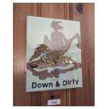 1984 WILE E. COYOTE DOWN & DIRTY WARNER BROS. COLLECTIBLE PLAQUE - BR2