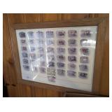 FRAMED NORFOLK SOUTHERN RAILROAD HISTORICAL ENGINEER CAP POSTER - BR2