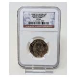 2007- JAMES MADISON DOLLAR COIN, NGC GRADED MS66