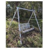 VINTAGE WROUGHT IRON OUTDOOR SWING