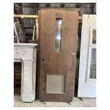 LOT OF FOUR (4) VINTAGE 1960'S COMMERCIAL WOOD DOORS