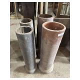 COLLECTION OF FOUR (4) CLAY PIPES - MACON STAMPED