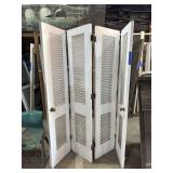 SET OF TWO (2) MID CENTURY BIFOLD LOUVERED DOORS