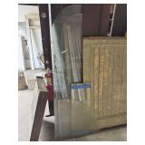 LOT OF VINTAGE DISPLAY CASE GLASS PIECES