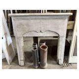 ANTIQUE MID 1800'S WOODEN MANTEL #2