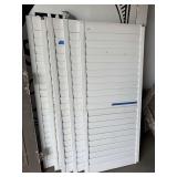 SET OF FIVE (5) MODERN LOUVERED SHUTTERS