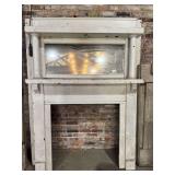 LARGE HEART PINE MANTEL - FEDERAL ERA FARMHOUSE - EARLY 1800'S