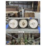 LOT OF THREE (3) VINTAGE INDUSTRIAL GAUGES