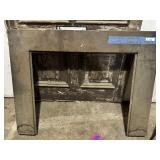EARLY 1900'S METAL FIREPLACE SURROUND