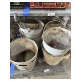 LOT OF TWELVE (12) VINTAGE RUSTIC METAL PAILS/BUCKETS