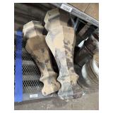 LOT OF THREE (3) PIANO LEGS
