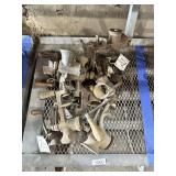 LOT OF NINE (9) ANTIQUE CAST IRON COUNTER-MOUNT MEAT GRINDERS