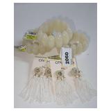New Department Store Stretch Bracelets and Heart Fringe Earrings